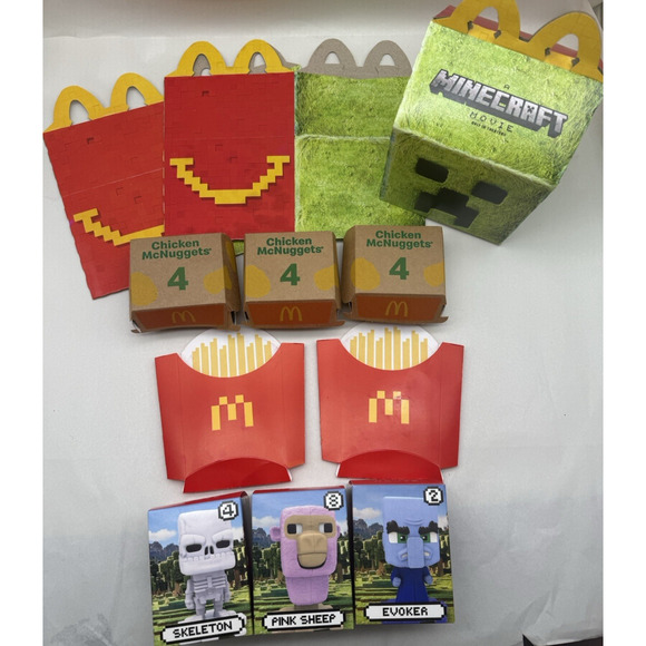 Minecraft Movie McDonalds Kid Happy Meal Toys w/3 Empty Boxes, 3 toys*READ.. - Picture 5 of 5